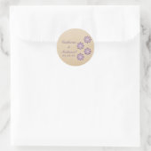 Violet Daring Floral Blooms Stickers (Tas)