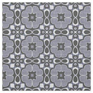 Violet Dark Blue , nieuwe deco bali - patroon Stof
