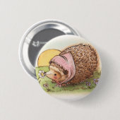 Violet de egel ronde button 5,7 cm (Voorkant /achterkant)