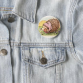 Violet de egel ronde button 5,7 cm (In situ)