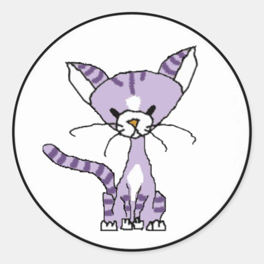 Violet de Kat Sticker (Ontmoet de Mews) (Voorkant)