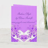 Violet Deco Easter Kaart (Achterkant)