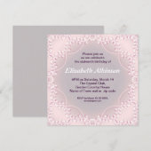 Violet Design Elegante Eenvoudige 16 Verjaardag Ui Kaart (Voorkant / Achterkant)