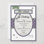  Violet Details op de achterste Verjaardag Kaart (Achterkant)