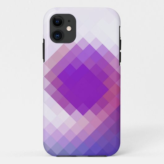 Violet diamant naadloos grafisch Case-Mate iPhone case (Achterkant)
