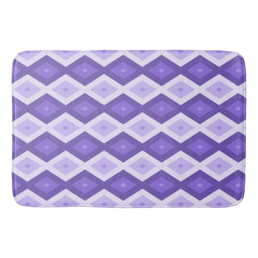 Violet diamantpatroon badmat (Voorkant)