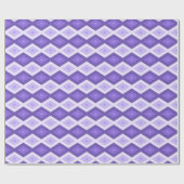 Violet diamantpatroon cadeaupapier (Vlak)