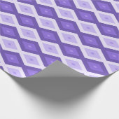 Violet diamantpatroon cadeaupapier (Hoek)