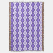 Violet diamantpatroon deken (Voorkant Verticaal)