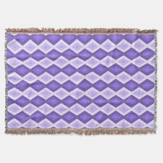 Violet diamantpatroon deken (Voorkant)