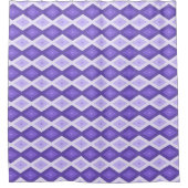 Violet diamantpatroon douchegordijn (Voorkant)