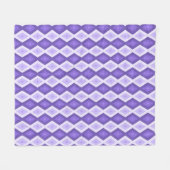 Violet diamantpatroon fleece deken (Voorkant (Horizontaal))