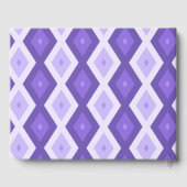 Violet diamantpatroon gastenboek (Achterkant)