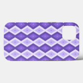 Violet diamantpatroon Hoesje-Mate iPhone case (Achterkant (horizontaal))