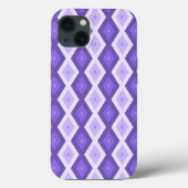 Violet diamantpatroon Hoesje-Mate iPhone case (Achterkant)