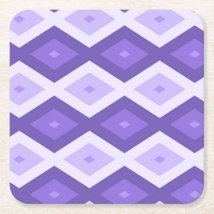Violet diamantpatroon kartonnen onderzetters