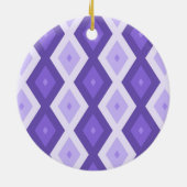 Violet diamantpatroon keramisch ornament (Achterkant)