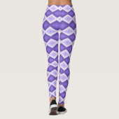Violet diamantpatroon leggings (Achterkant)