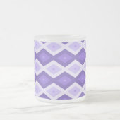 Violet diamantpatroon matglas koffiemok (Center)