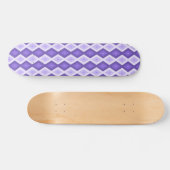 Violet diamantpatroon persoonlijk skateboard (Horizontaal)
