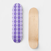 Violet diamantpatroon persoonlijk skateboard (Voorkant)