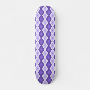 Violet diamantpatroon persoonlijk skateboard