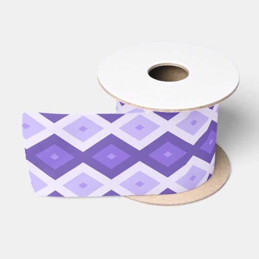 Violet diamantpatroon satijnen lint (Spoel)