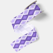 Violet diamantpatroon satijnen lint (Achterkant)