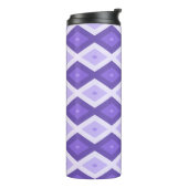 Violet diamantpatroon thermosbeker (Gedraaid links)