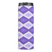 Violet diamantpatroon thermosbeker (Achterkant)