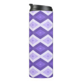 Violet diamantpatroon thermosbeker (Geroteerd rechts)