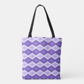 Violet diamantpatroon tote bag (Achterkant)