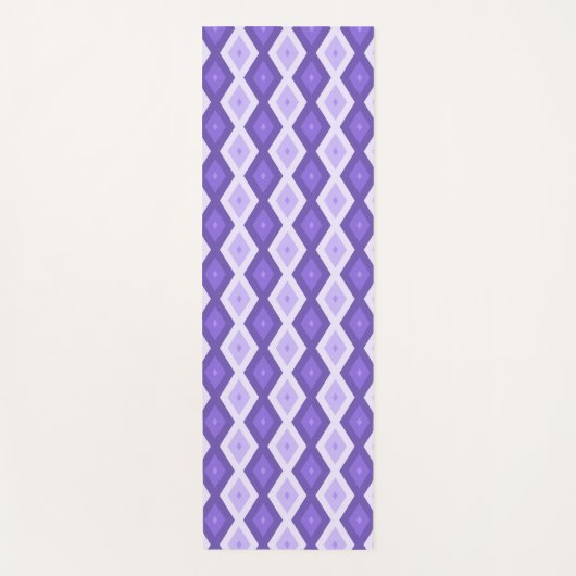 Violet diamantpatroon yogamat (Voorkant)
