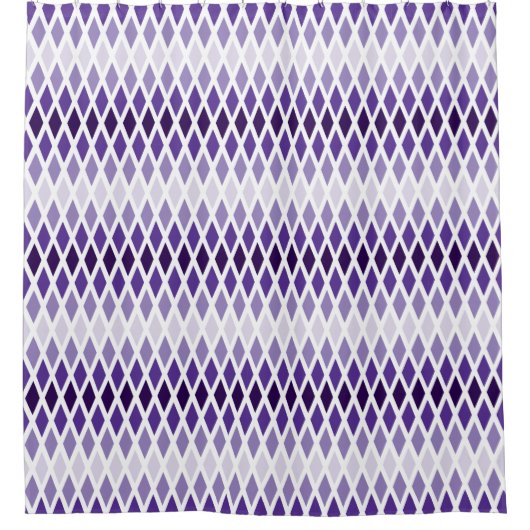 Violet Diamond Ombre Douchegordijn (Voorkant)
