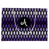Violet Diamond Ombre Monogram Groot Cadeauzakje (Achterkant)