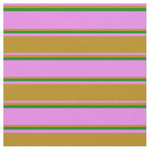 Violet, donkerbruine goldenrod en groene gekleurde stof