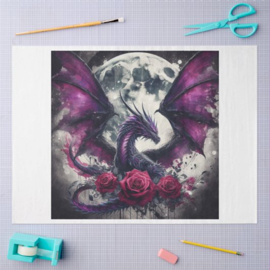 Violet Dragon Tissuepapier (Craft)