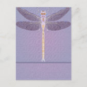 Violet Dragonfly Briefkaart (Voorkant)