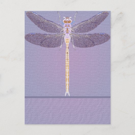 Violet Dragonfly Briefkaart (Voorkant)