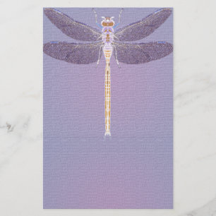 Violet Dragonfly Briefpapier