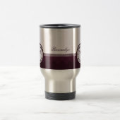Violet Dragonfly Emblem Travel Mug Reisbeker (Center)