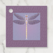 Violet Dragonfly Moederdag Bedankjes Labels (Voorkant)