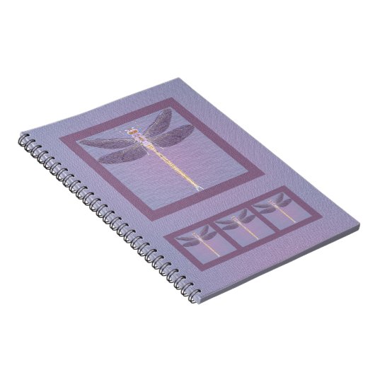 Violet Dragonfly Moederdag Notitieboek (Rechterzijde)
