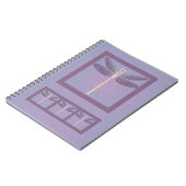 Violet Dragonfly Moederdag Notitieboek (Linkerzijde)