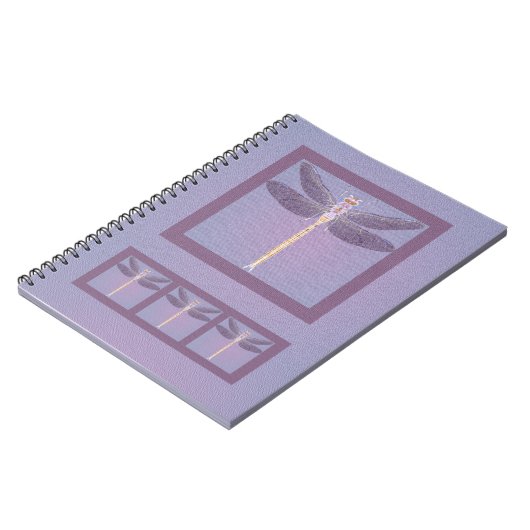 Violet Dragonfly Moederdag Notitieboek (Linkerzijde)