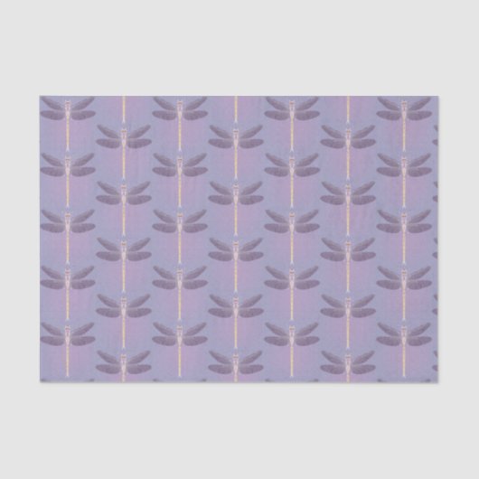 Violet Dragonfly Moederdag Tissuepapier (Voorkant)