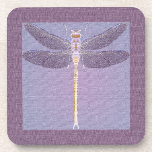 Violet Dragonfly Onderzetter (Voorkant)