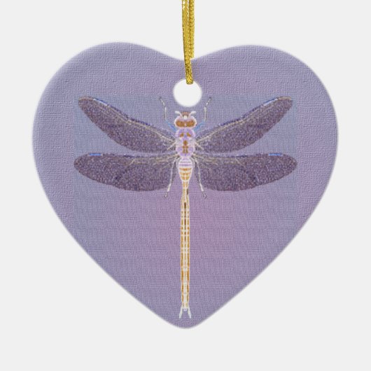 Violet Dragonfly Ornament (Voorkant)