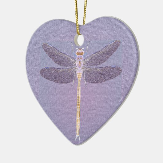 Violet Dragonfly Ornament (Links)