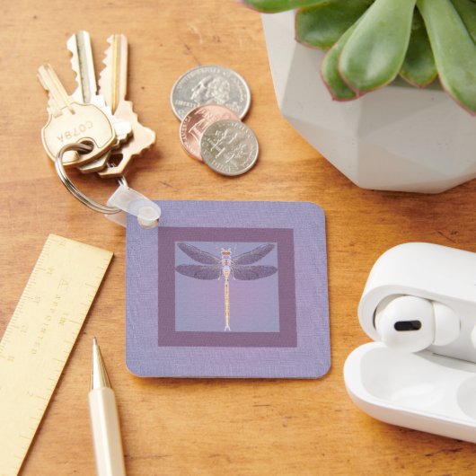 Violet Dragonfly Sleutelhanger (Bureau)